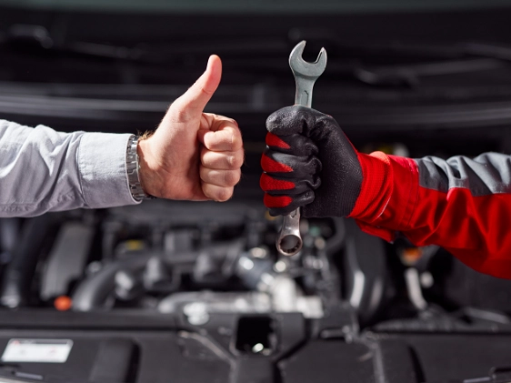 Modern Auto Repair Shop Interior
