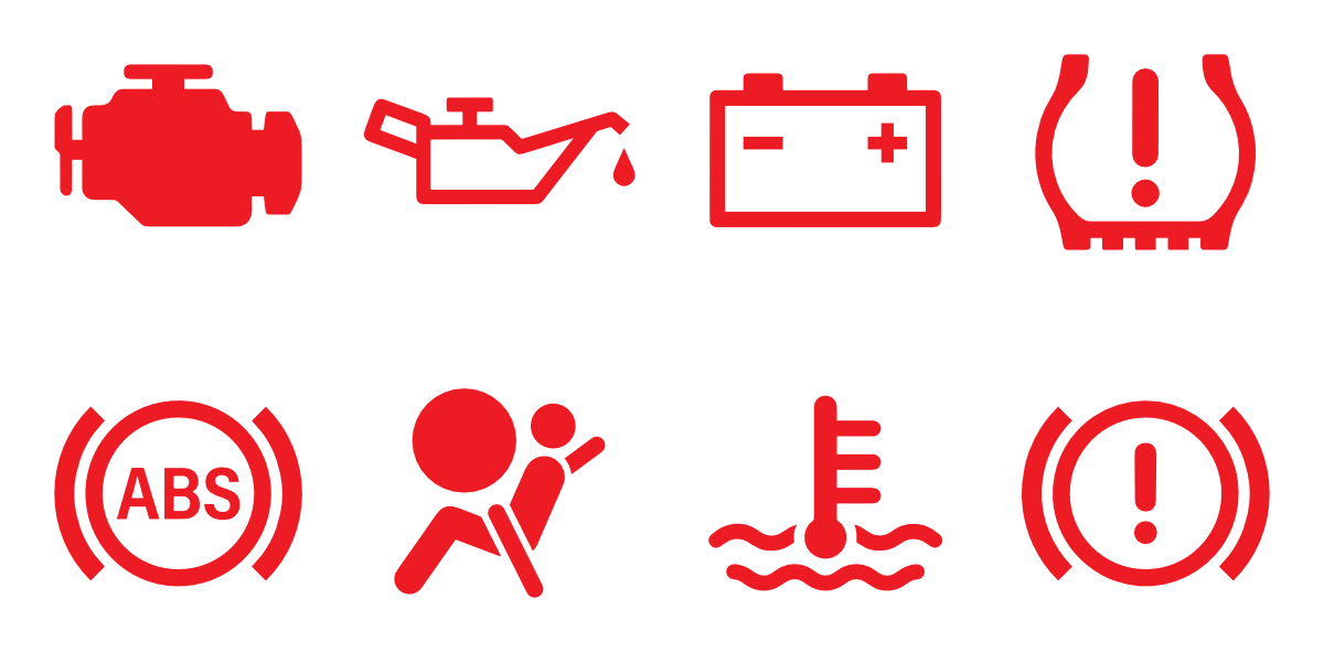 Common Dashboard Warning Icons